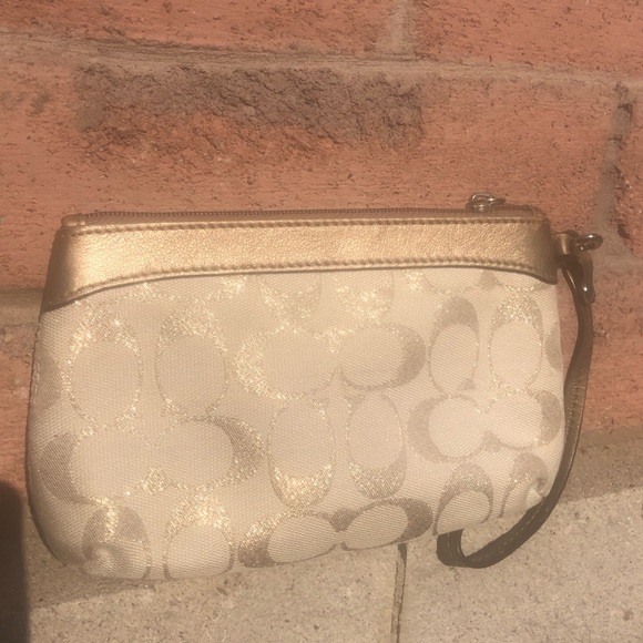 Coach Wristlet, Signature design, gently used, - Picture 2 of 2